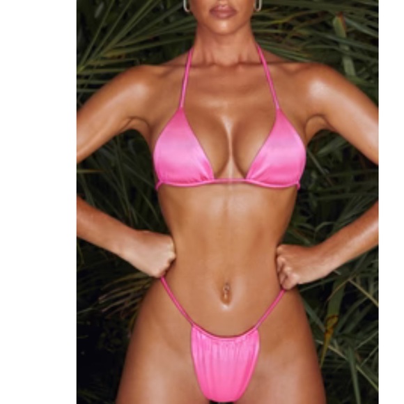 Pink Triangle Bikini Set - Picture 2 of 3